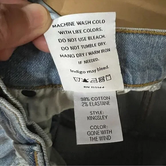 NWT Boyish Free People Kingsley Button Fly Flare Jeans | Light Wash | 25 - Picture 4 of 8